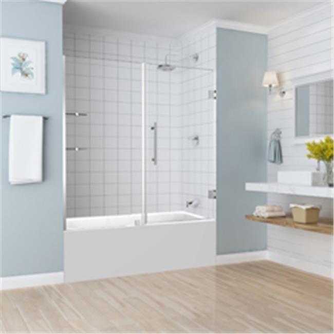 Belmore GS 60" x 60" Hinged Frameless Tub Door