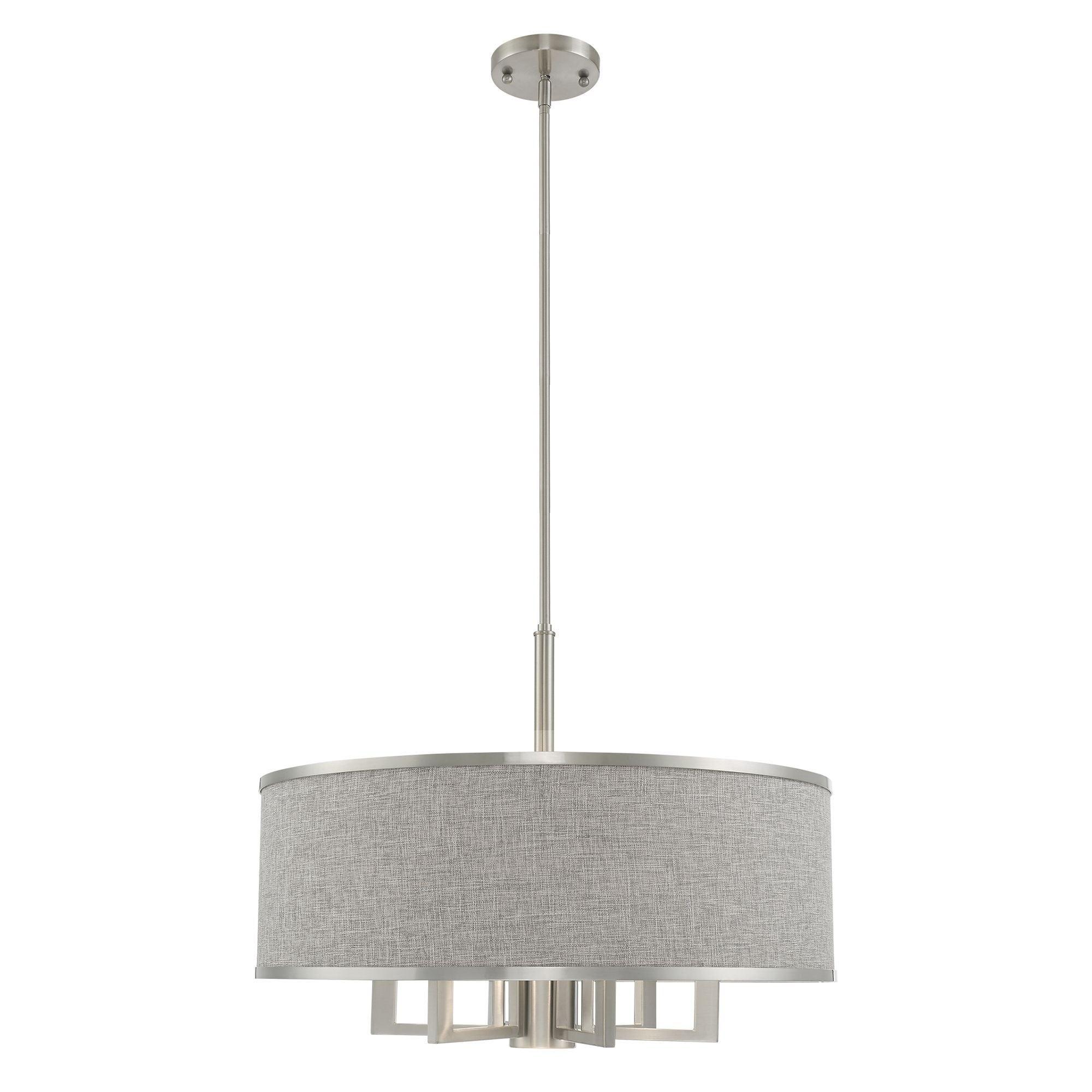 Livex Lighting Park Ridge 6 - Light Chandelier in Brushed Nickel
