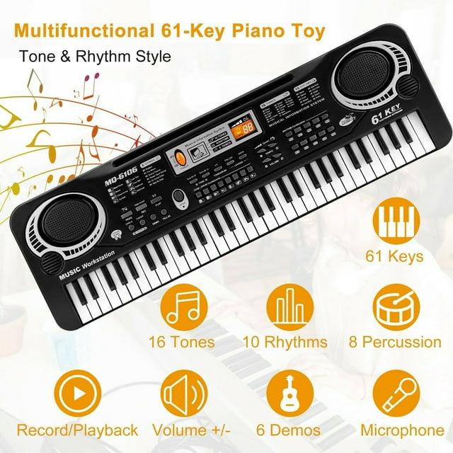 iMounTEK iMounTEK 61-Key Kids Electronic Keyboard with Microphone Multifunctional Music Toy