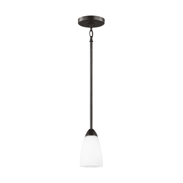 6120201-710-Generation Lighting-Sea Gull Lighting-Seville-One Light Mini Pendant-4 Inch wide by 7 Inch high-Bronze Finish-Incandescent Lamping Type