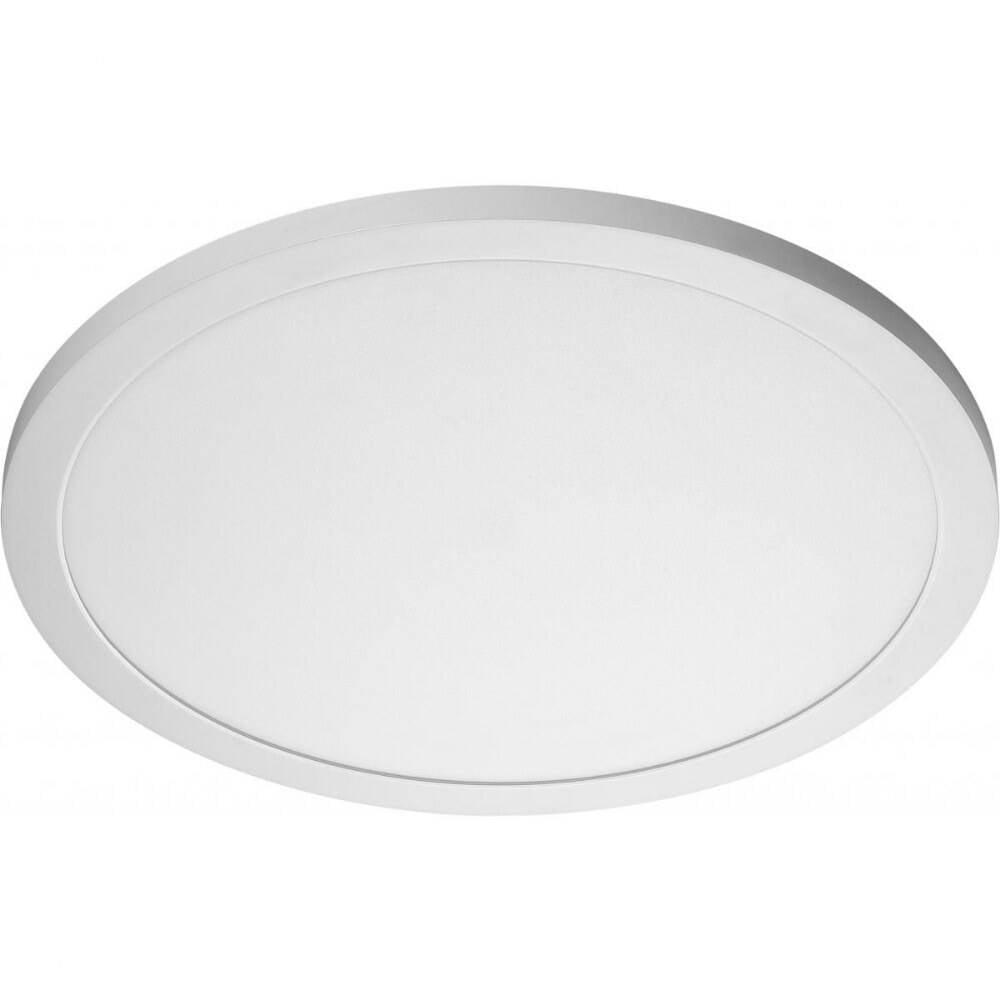 White Aluminum 19" LED Round Flush Mount Light