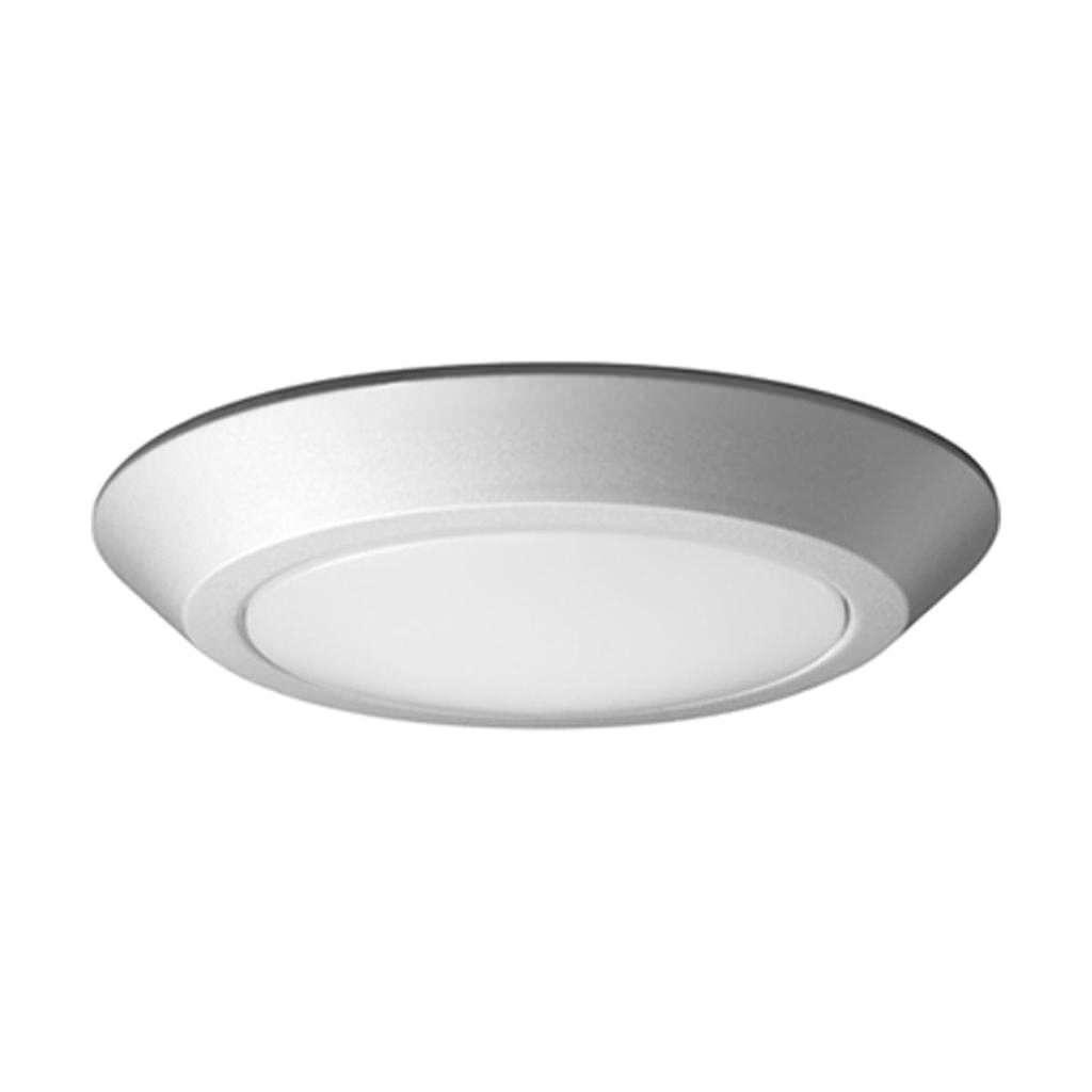 Contemporary 7" Brushed Nickel LED Disk Light, Energy Star Rated