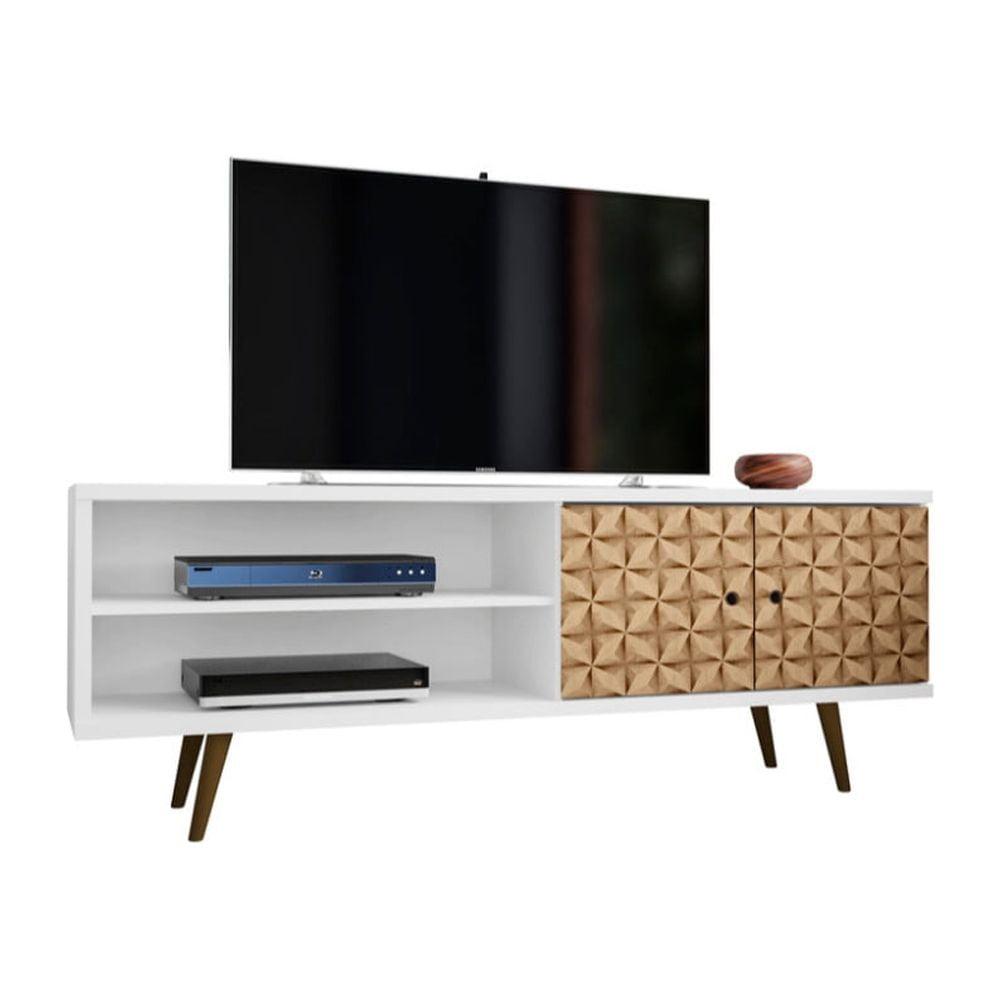 Liberty 2 Shelves and 2 Doors TV Stand for TVs up to 60" - Manhattan Comfort