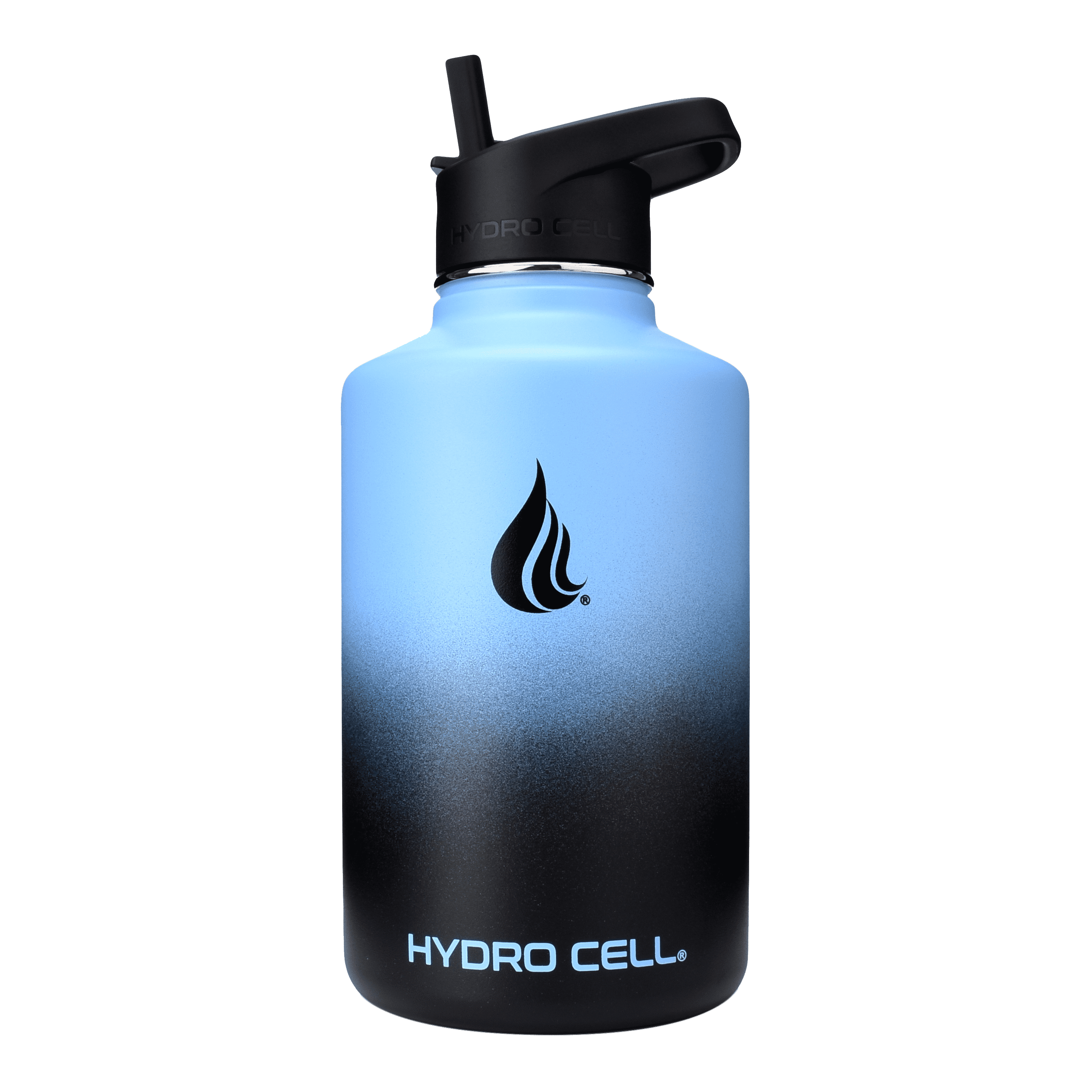 64oz Blue/Black Hydro Cell Wide Mouth Stainless Steel Water Bottle