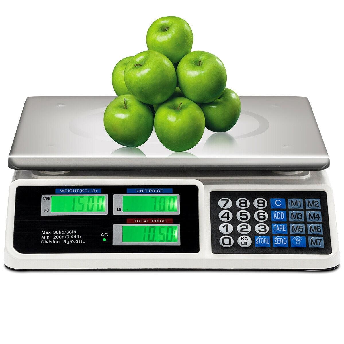 66 lbs Digital Commercial Counter Scale with LCD Display