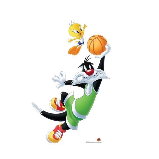 Sylvester and Tweety Basketball Cardboard Standup 67" x 45"