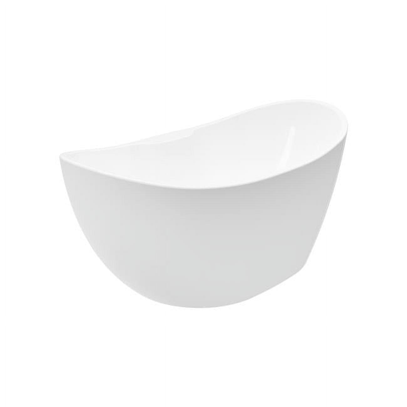 Olivios 68.875'' x 34.5'' Freestanding Soaking Acrylic Bathtub