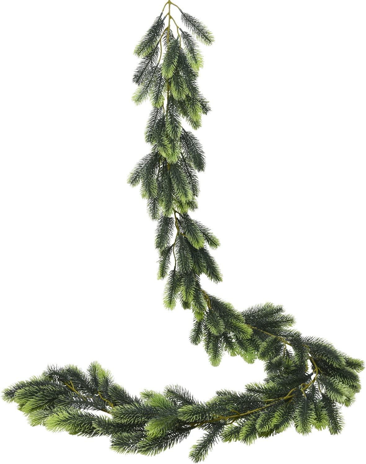 6-Foot Artificial Pine Christmas Garland in Dark and Light Green