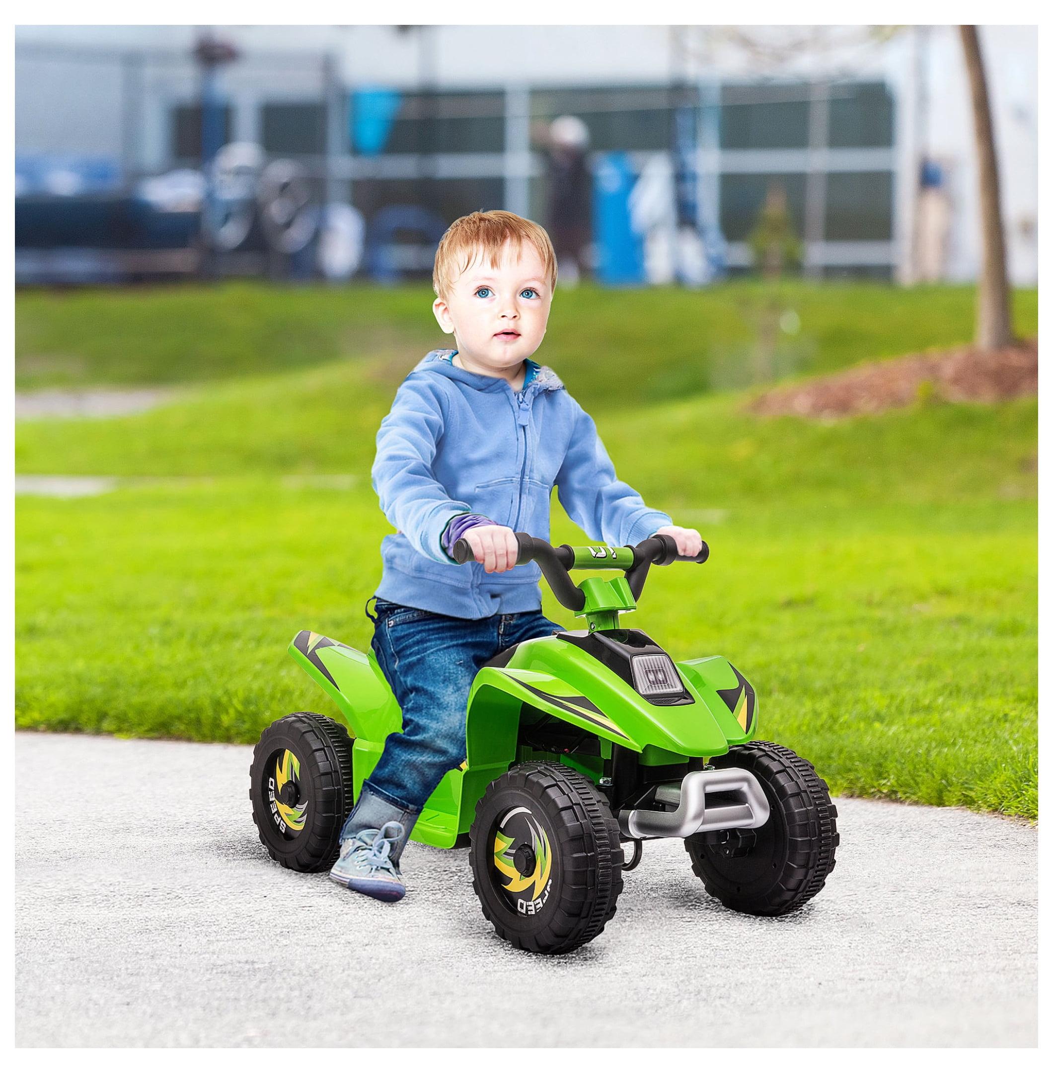 6V Green Electric Ride-On Quad for Toddlers