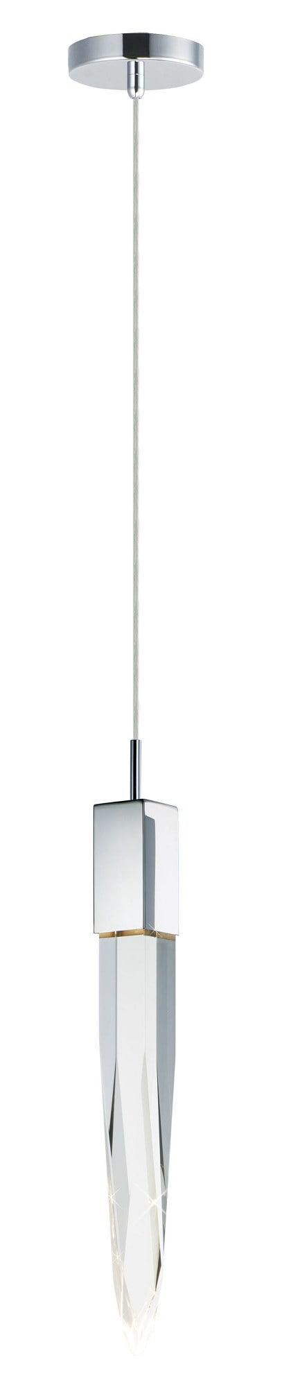 -6W 1 Led Pendant-4.75 Inches Wide By 21 Inches High-Polished Chrome Finish Et2 Lighting E31241-20Pc