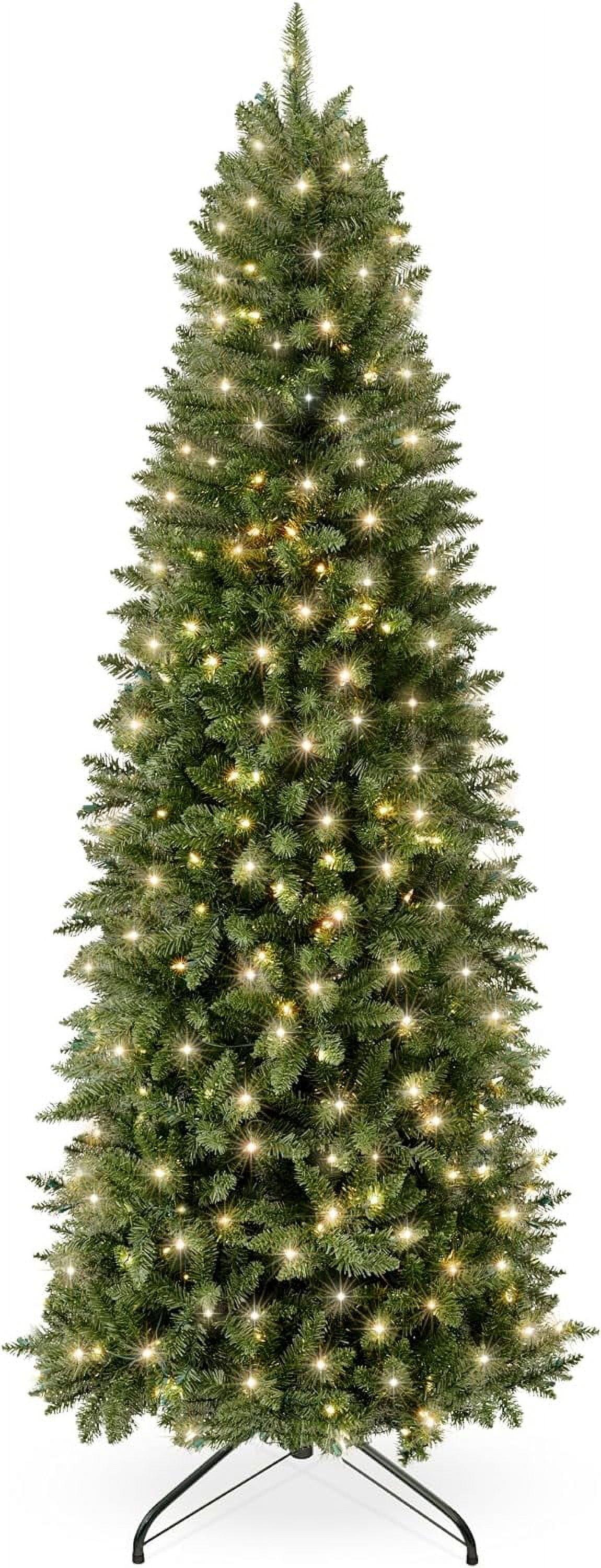 Best Choice Products Pre-Lit Spruce Pencil Christmas Tree w/ Incandescent Lights