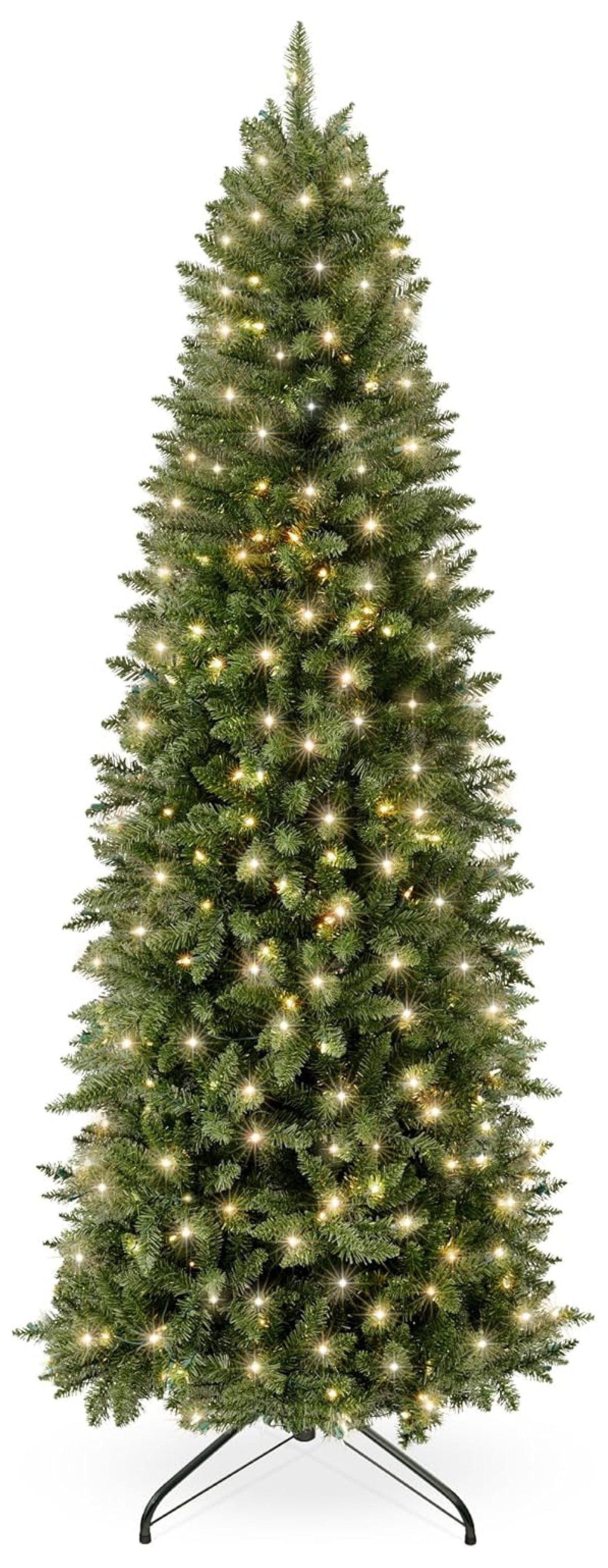 Best Choice Products Pre-Lit Spruce Pencil Christmas Tree w/ Incandescent Lights