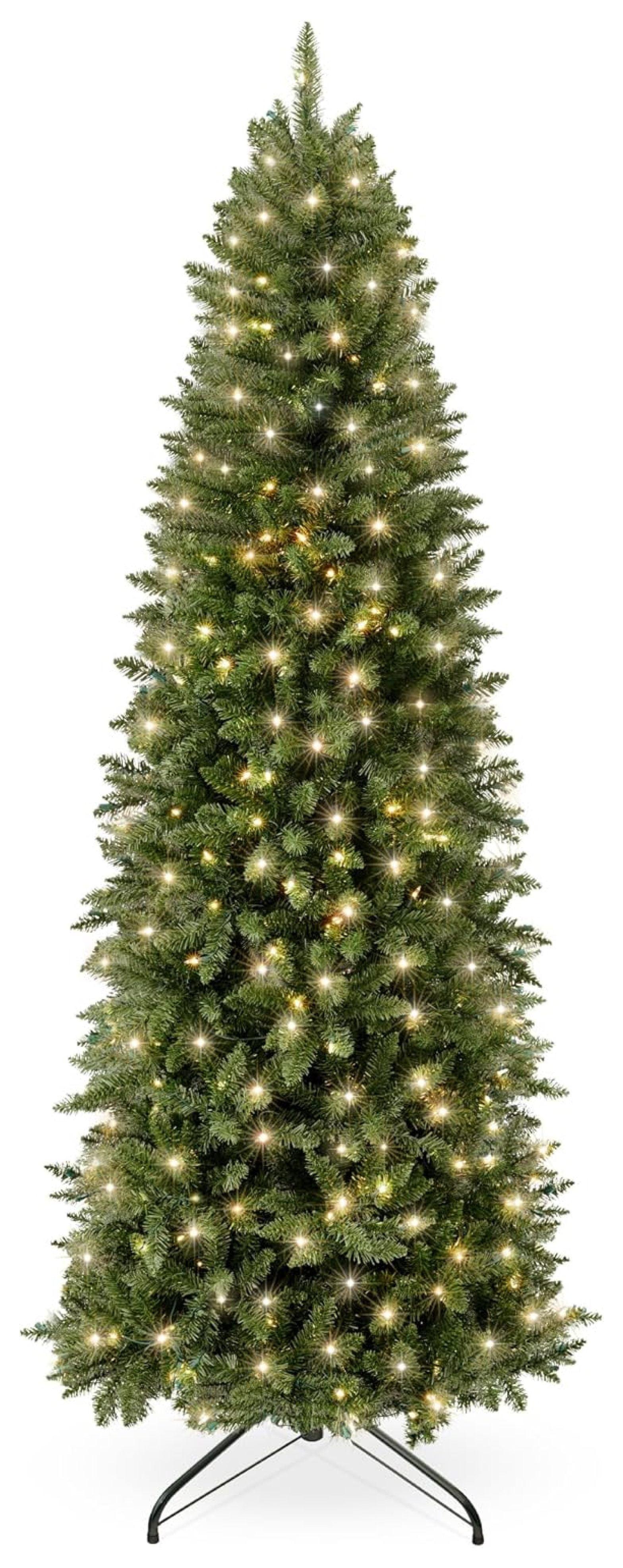 Best Choice Products Pre-Lit Spruce Pencil Christmas Tree w/ Incandescent Lights