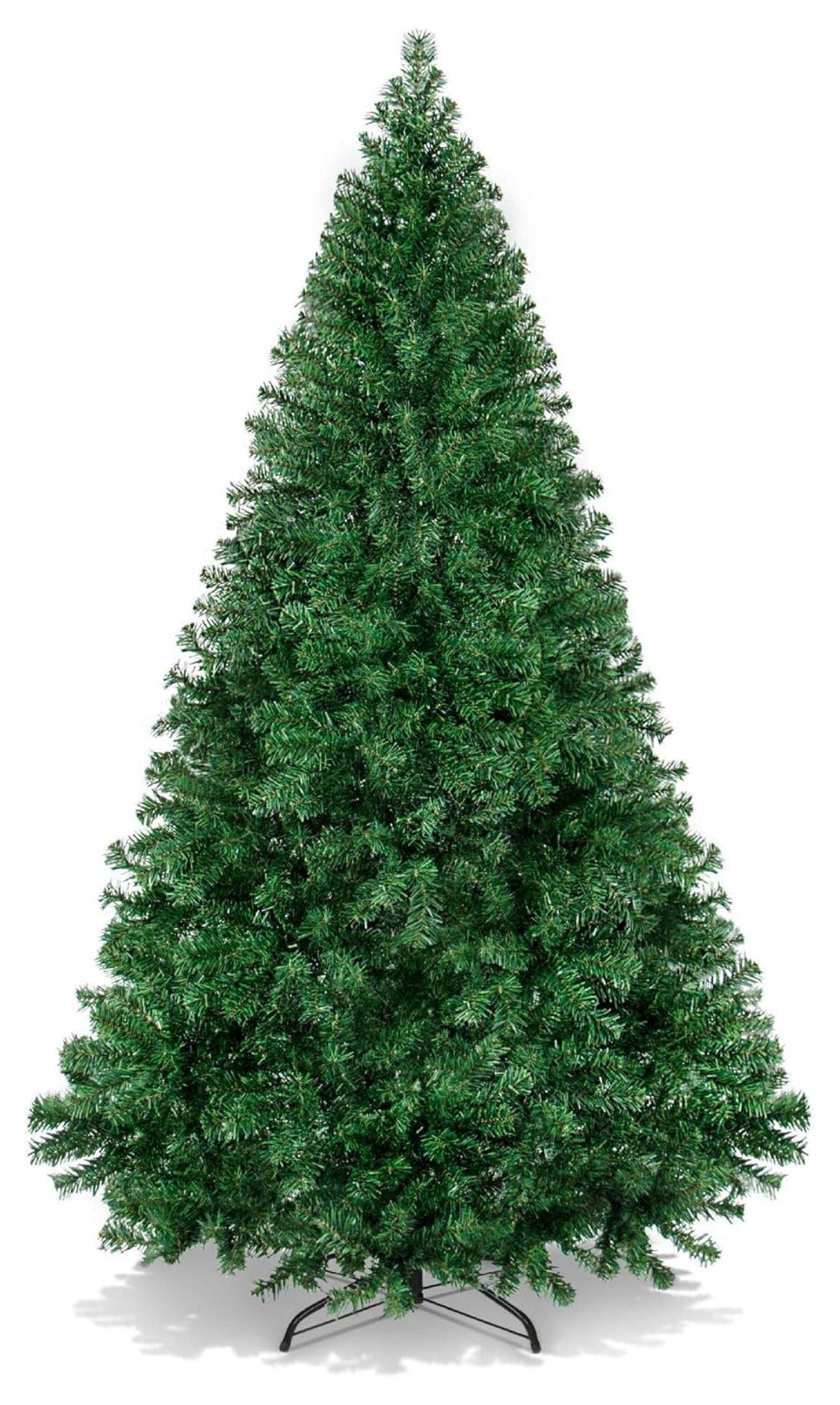 SUGIFT 6ft Premium Artificial Christmas Tree Pine Hinged Xmas Tree W/1000 Branch Tips & Metal Stand