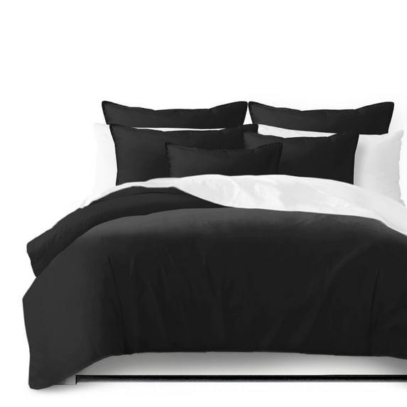 6ix Tailors Marcus Black Comforter and Pillow Sham(s) Set Full