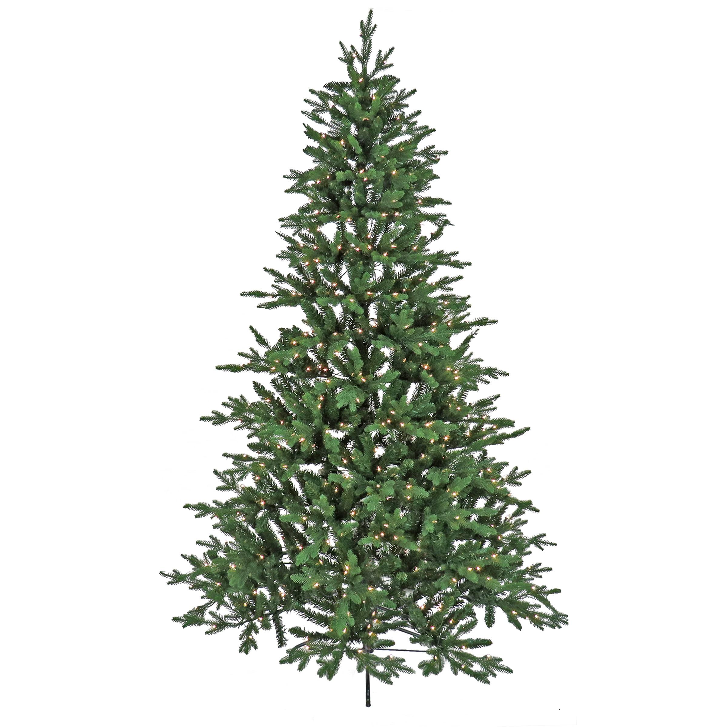 7.5' Prelit Feel Real Hinged Merryweather Fir Artificial Christmas Tree Clear Lights - National Tree Company