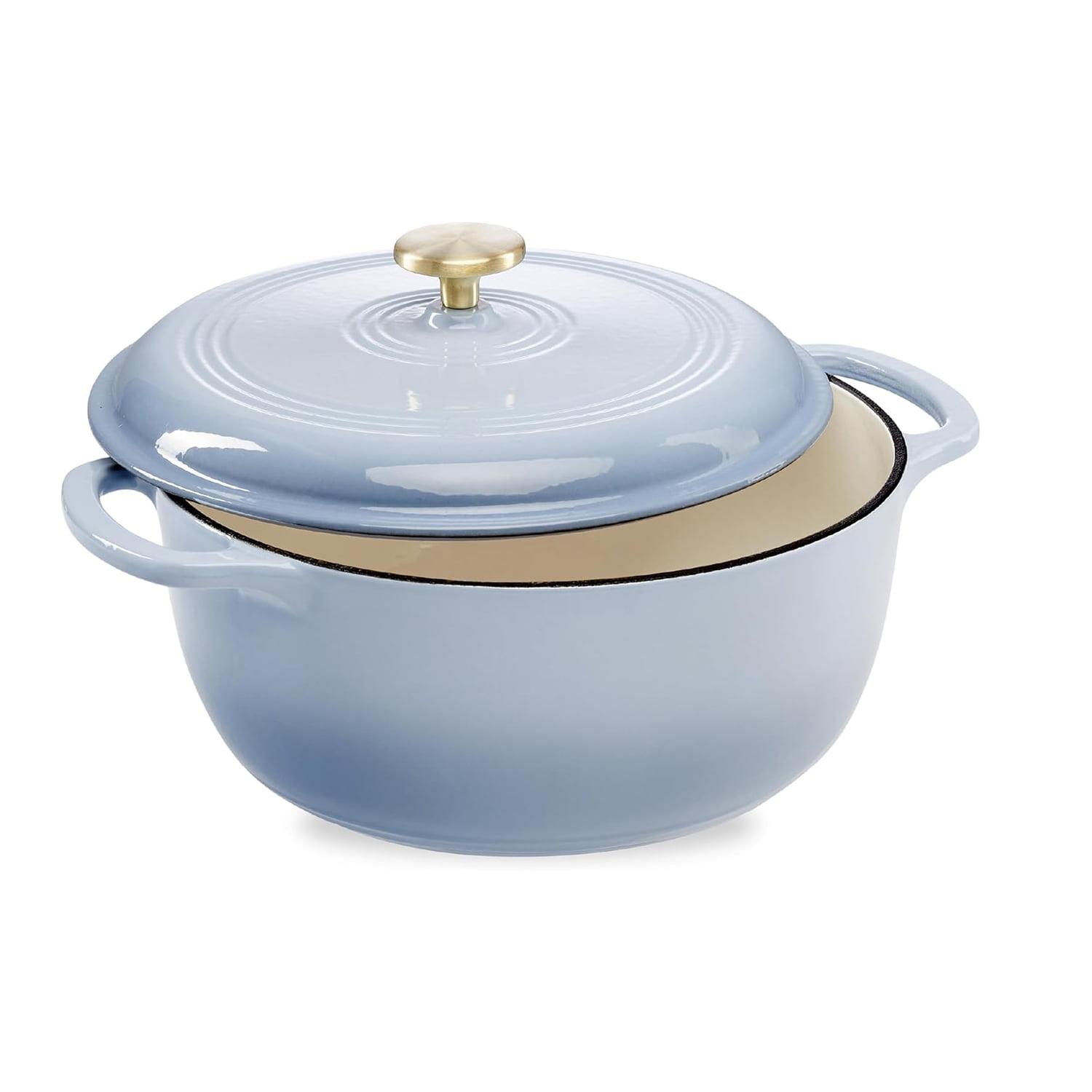 Best Choice Products Enamel Cast-Iron Dutch Oven, Heavy-Duty Cookware w/ Dual Handles, Lid