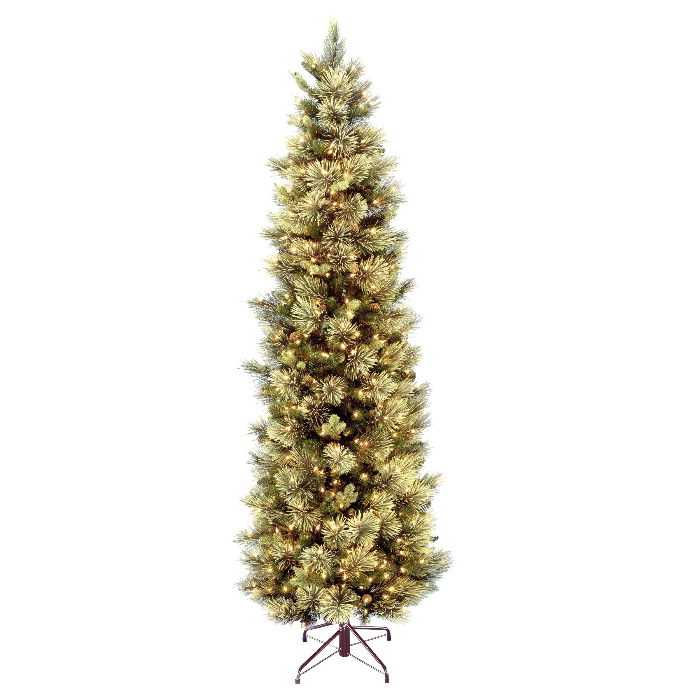 Prelit Slim Carolina Pine Artificial Christmas Tree Clear Lights - National Tree Company