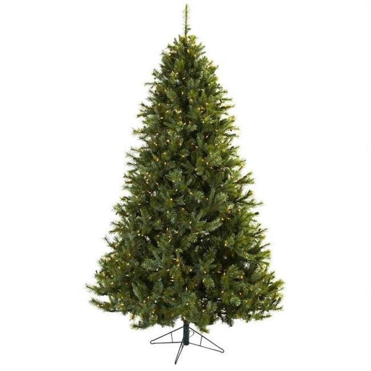 Nearly Natural 7.5-ft Majestic Multi-Pine Christmas Tree with Clear Lights