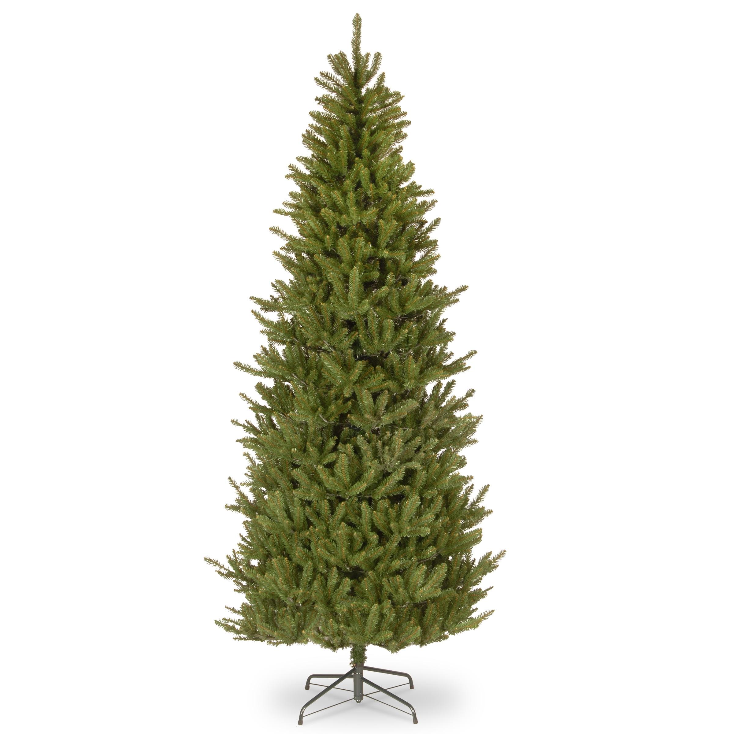 Unlit Slim Natural Fraser Fir Artificial Christmas Tree - National Tree Company