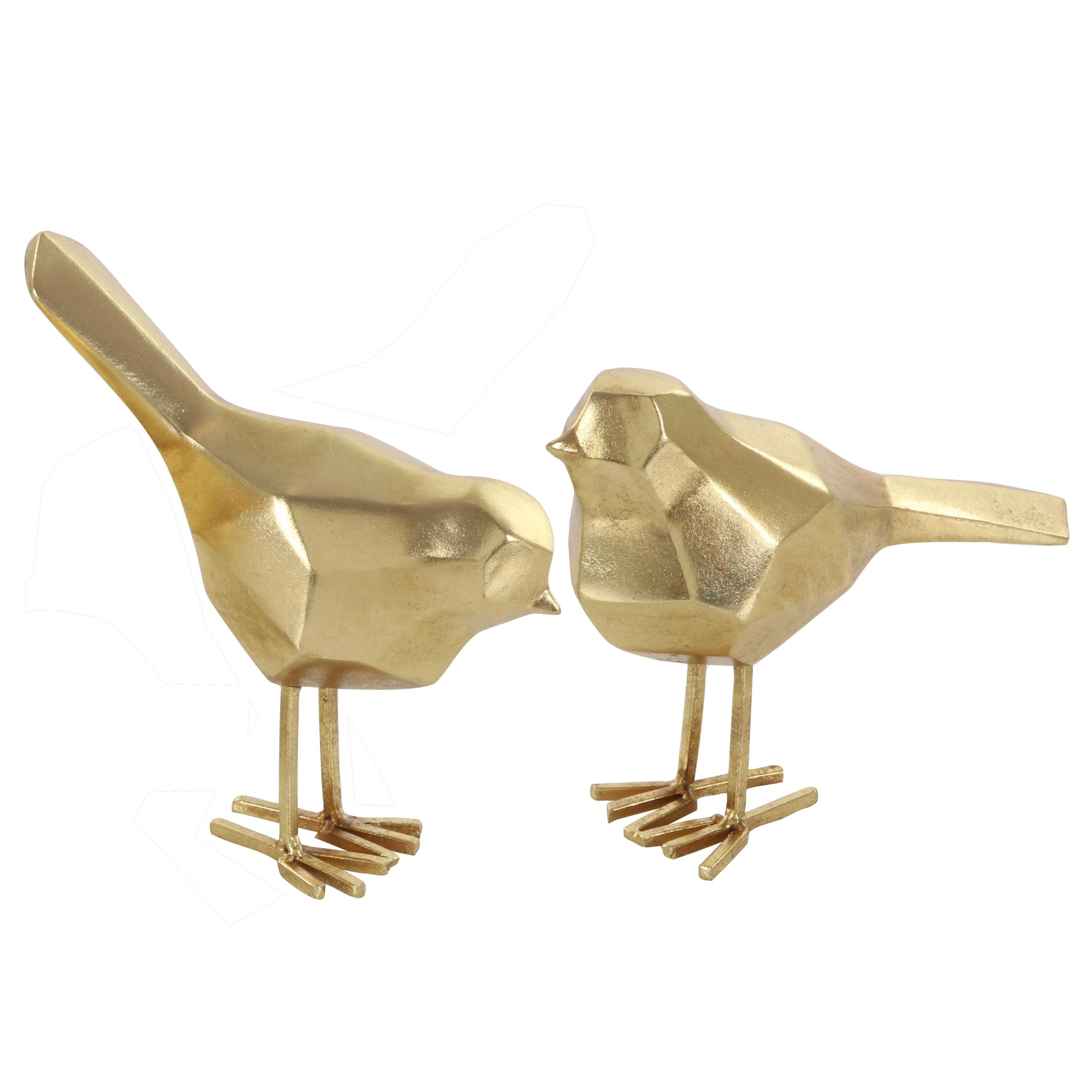 CosmoLiving by Cosmopolitan Polystone Bird Decorative Sculpture with Origami Accents