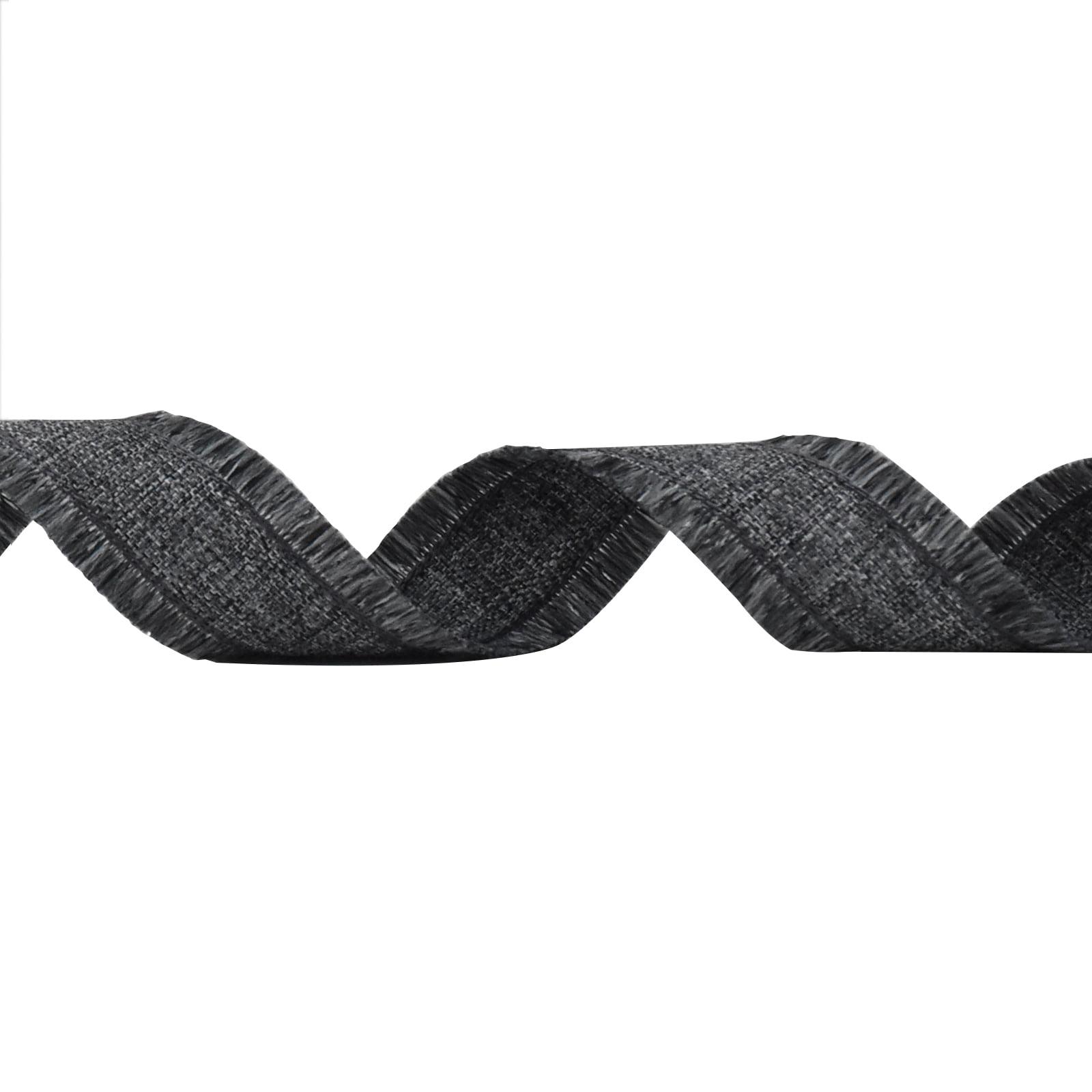 7/8" x 5yd. Black Fringed Ribbon by Celebrate It®