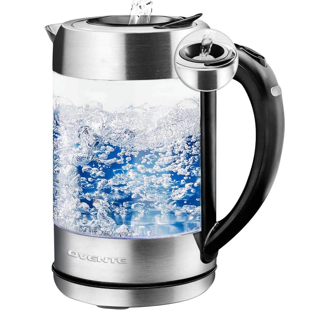 1.7L Silver Glass Electric Kettle with ProntoFill Lid