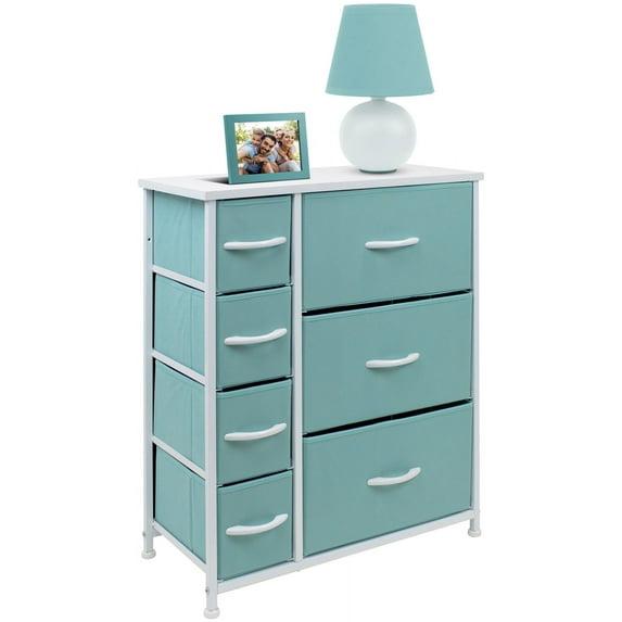 Sorbus Sorbus 7 Drawers Dresser with Steel Frame and Wood Top