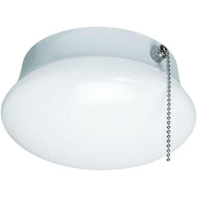7 In. Bright White LED Ceiling Round Flushmount Easy Light with Pull Chain
