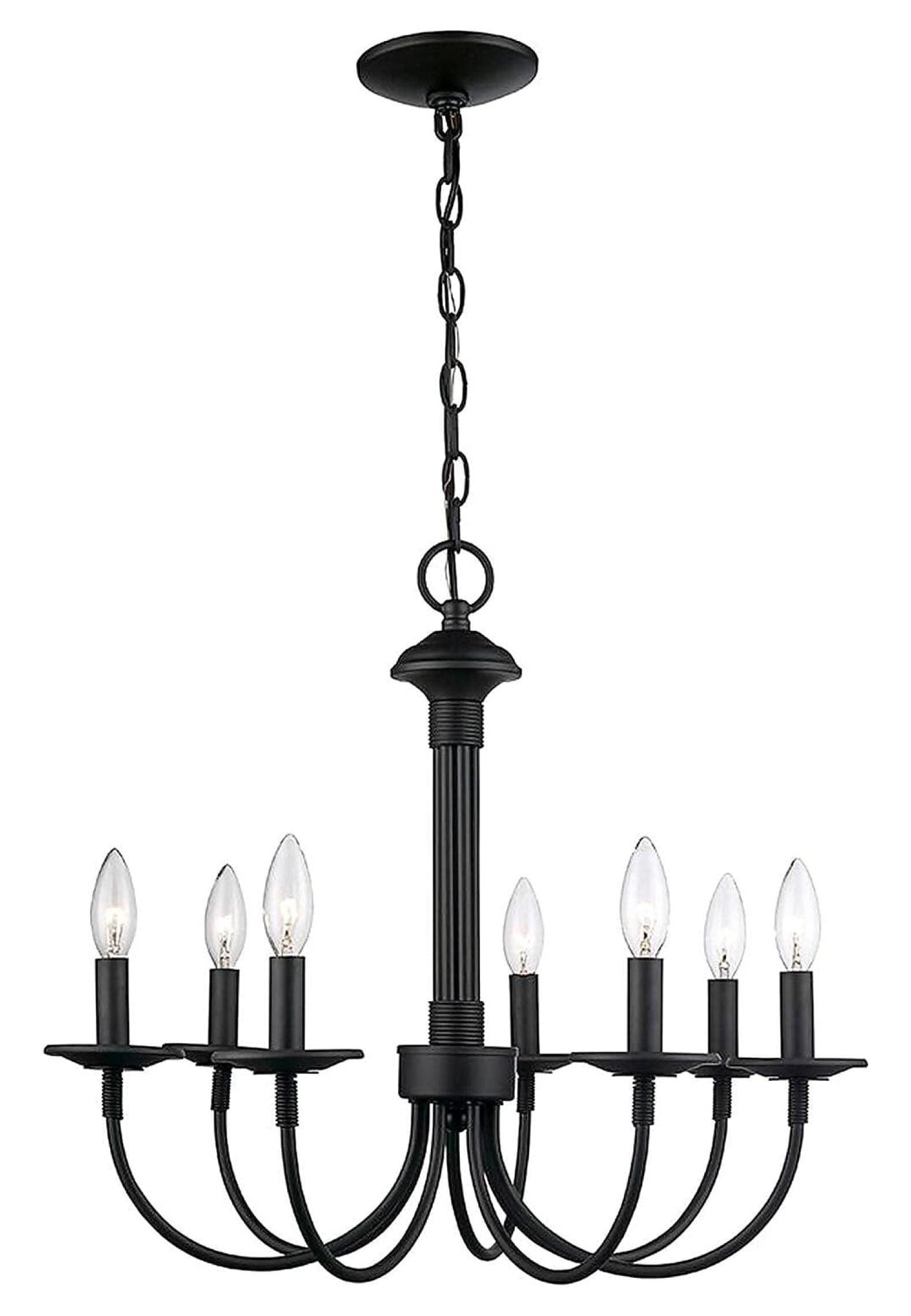 Home Decorators Collection 7-Light Oil Rubbed Bronze Classic Farmhouse Candle Chandelier for Dining Room