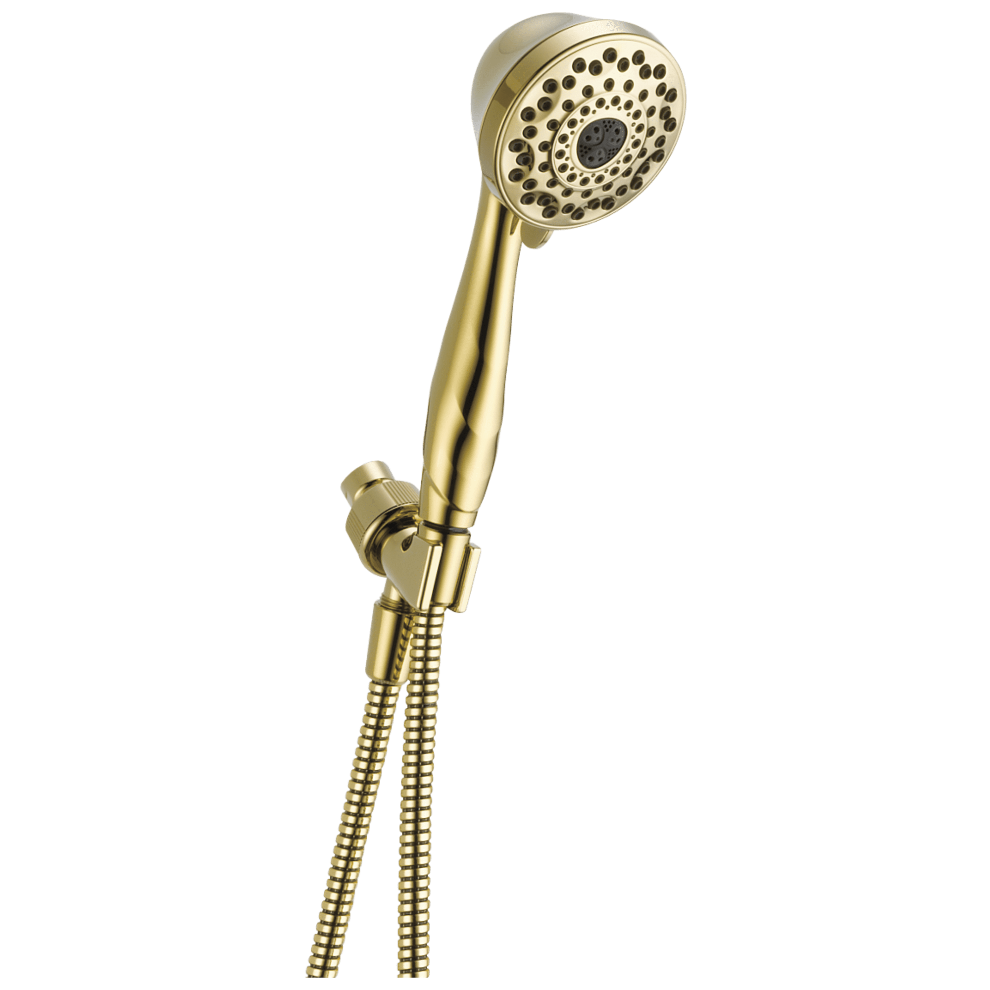 Polished Brass Multi-Head Handheld Shower with Hose