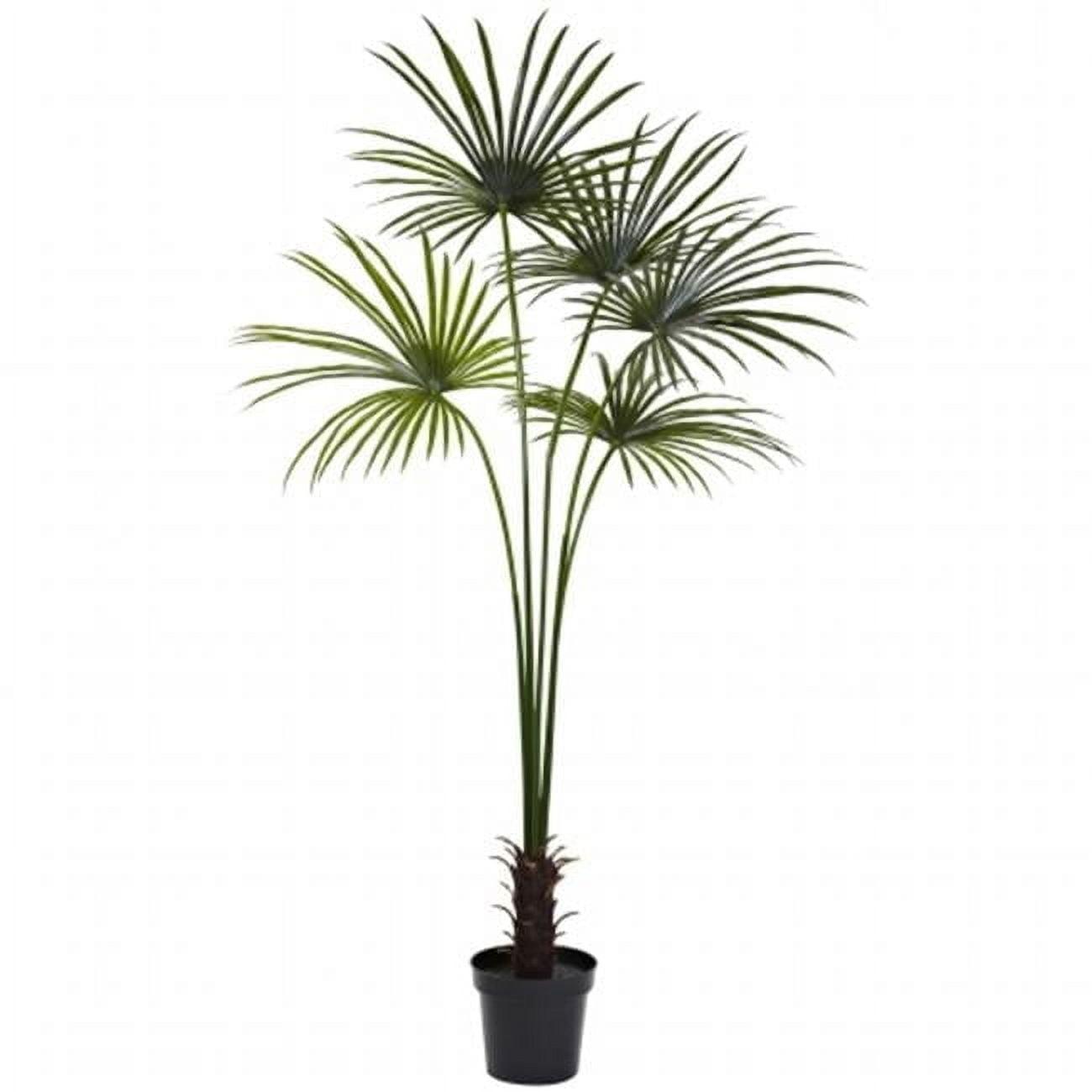 Nearly Natural 7-ft Fan Palm Tree UV Resistant (Indoor/Outdoor)