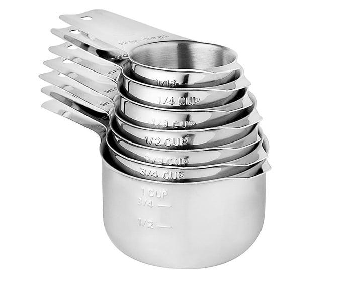 UGM   Measuring Cups Set  Stainless Steel Measuring Cups  Food Grade Measuring Cups For Kitchen Cooking And Baking (Set Of 7)