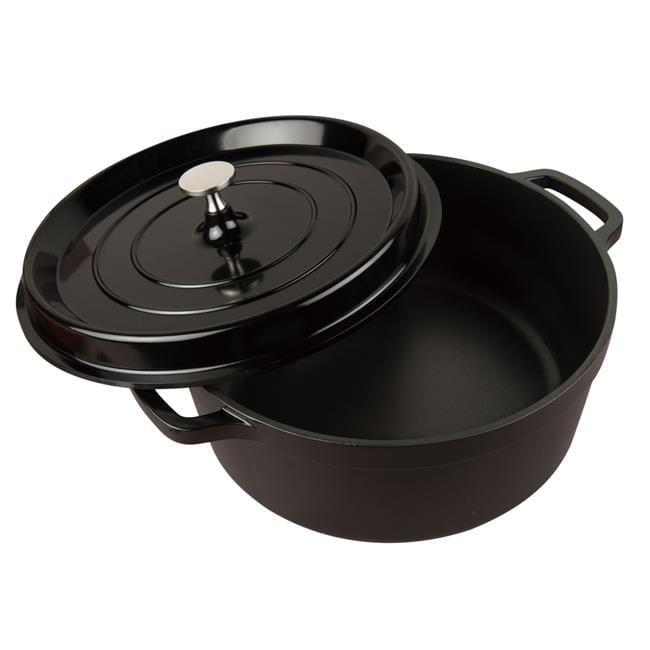 7 Quart Black Non-Stick Cast Aluminum Dutch Oven