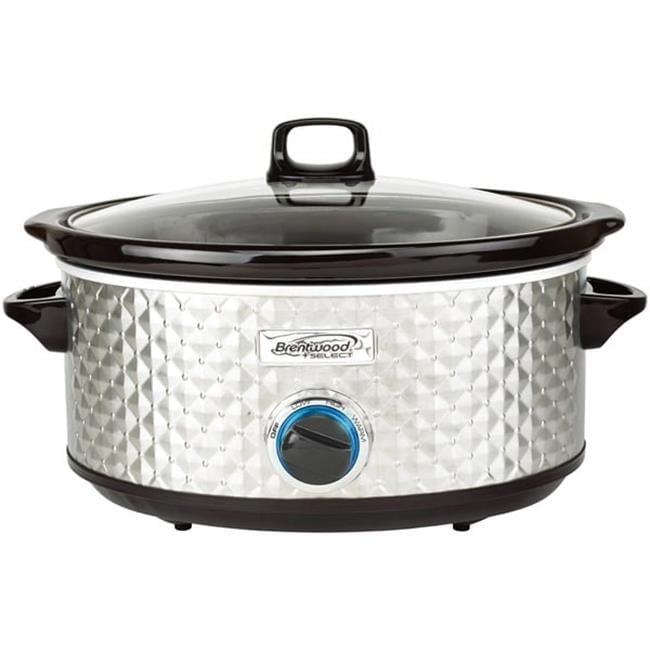 Brentwood Select 7 Quart Slow Cooker in Silver