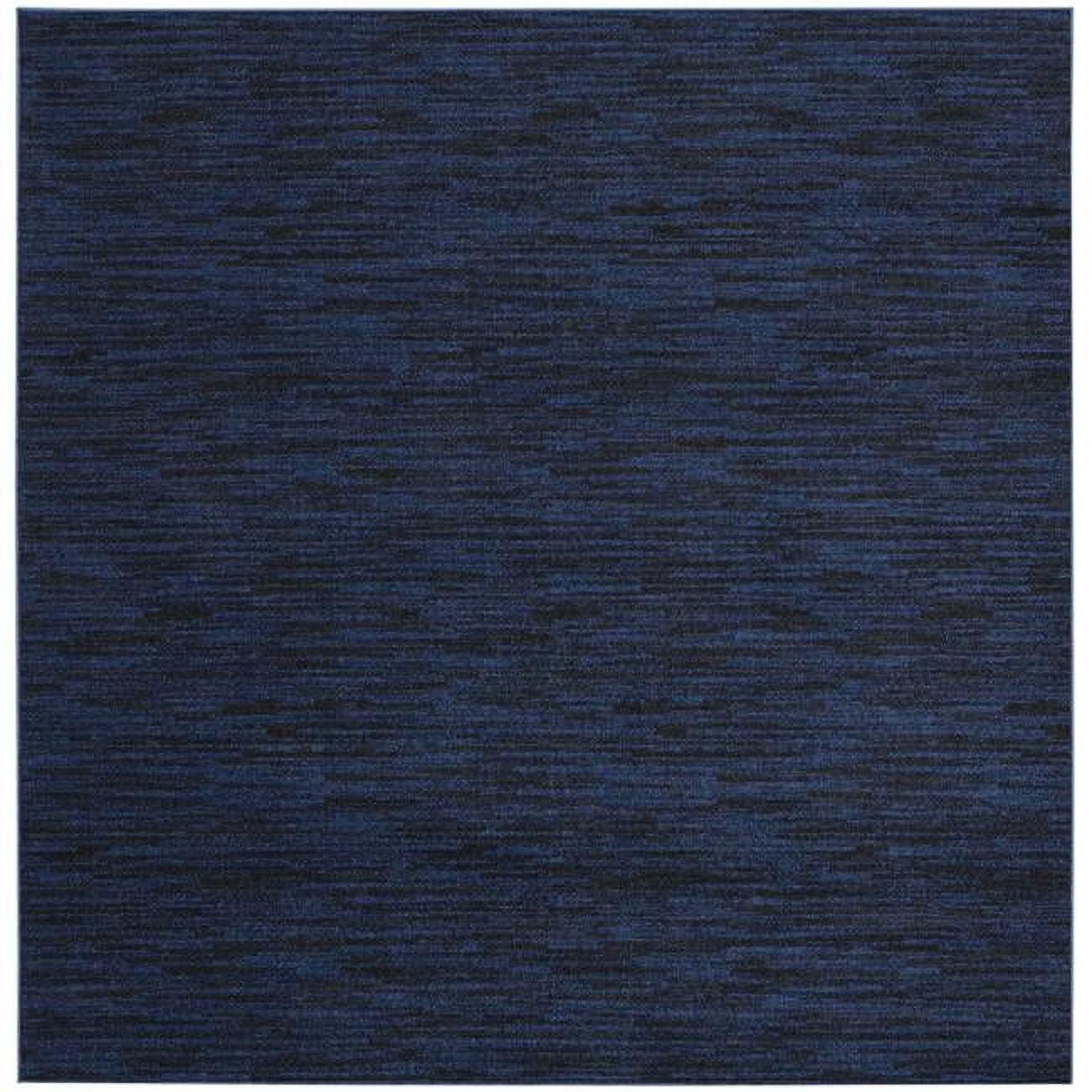 Nourison Nourison Essentials NRE01 Indoor/outdoor Area Rug - Midnight Blue 7' x square