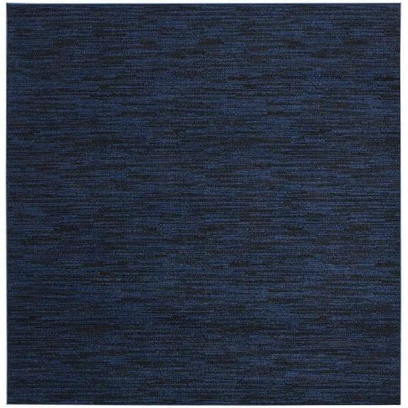 Nourison Nourison Essentials NRE01 Indoor/outdoor Area Rug - Midnight Blue 7' x square