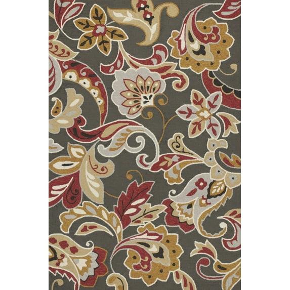 7' x 9'  UV treated Polypropylene Taupe Area Rug