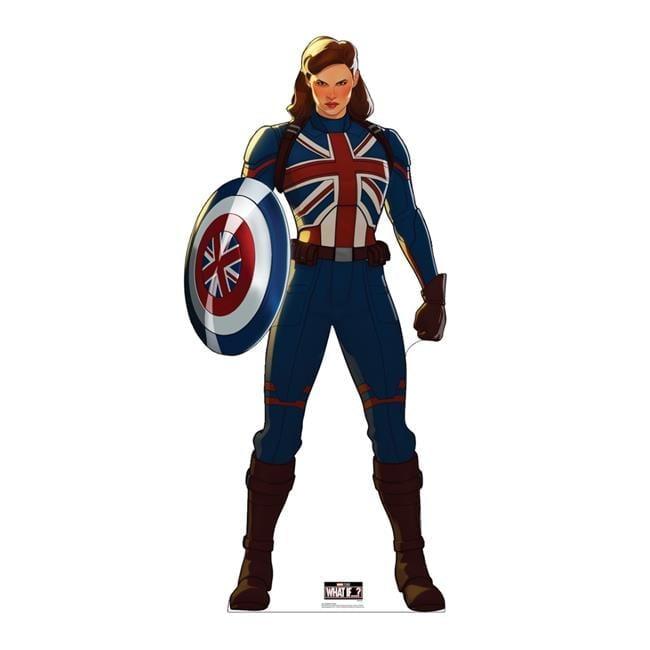 70 x 32 in. Captain Carter Marvel Cardboard Cutout