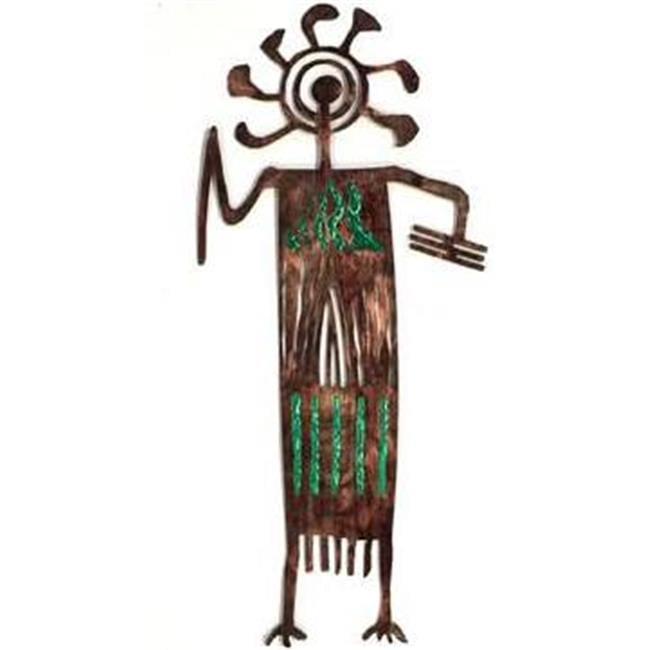 7055 817865020698 Petroglyph Larry Metal Wall Art - Green