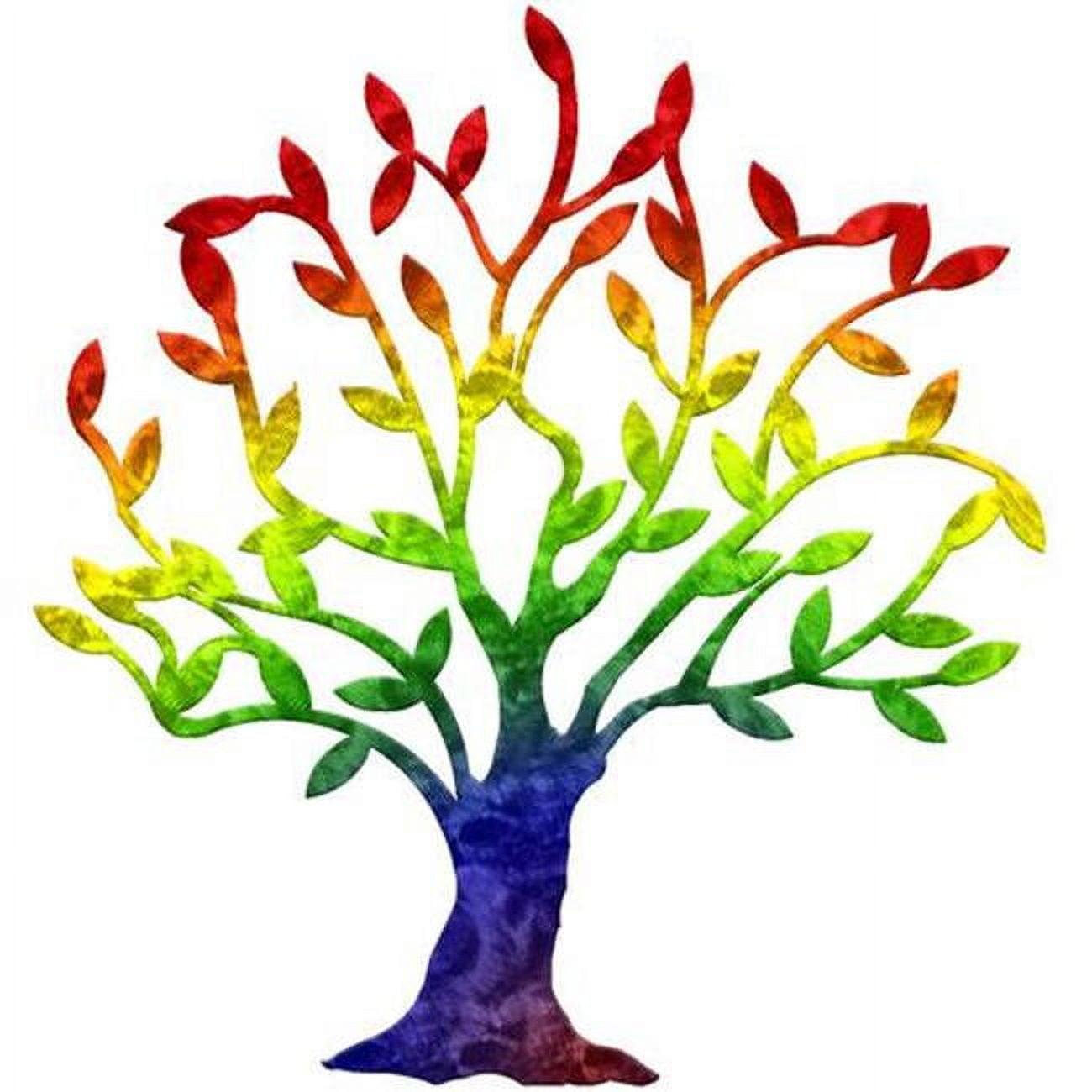 Candy Rainbow Gradient Metal Tree Wall Sculpture