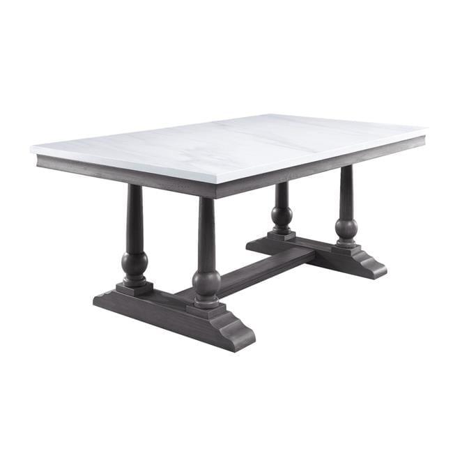 Faux Marble Top Dining Table