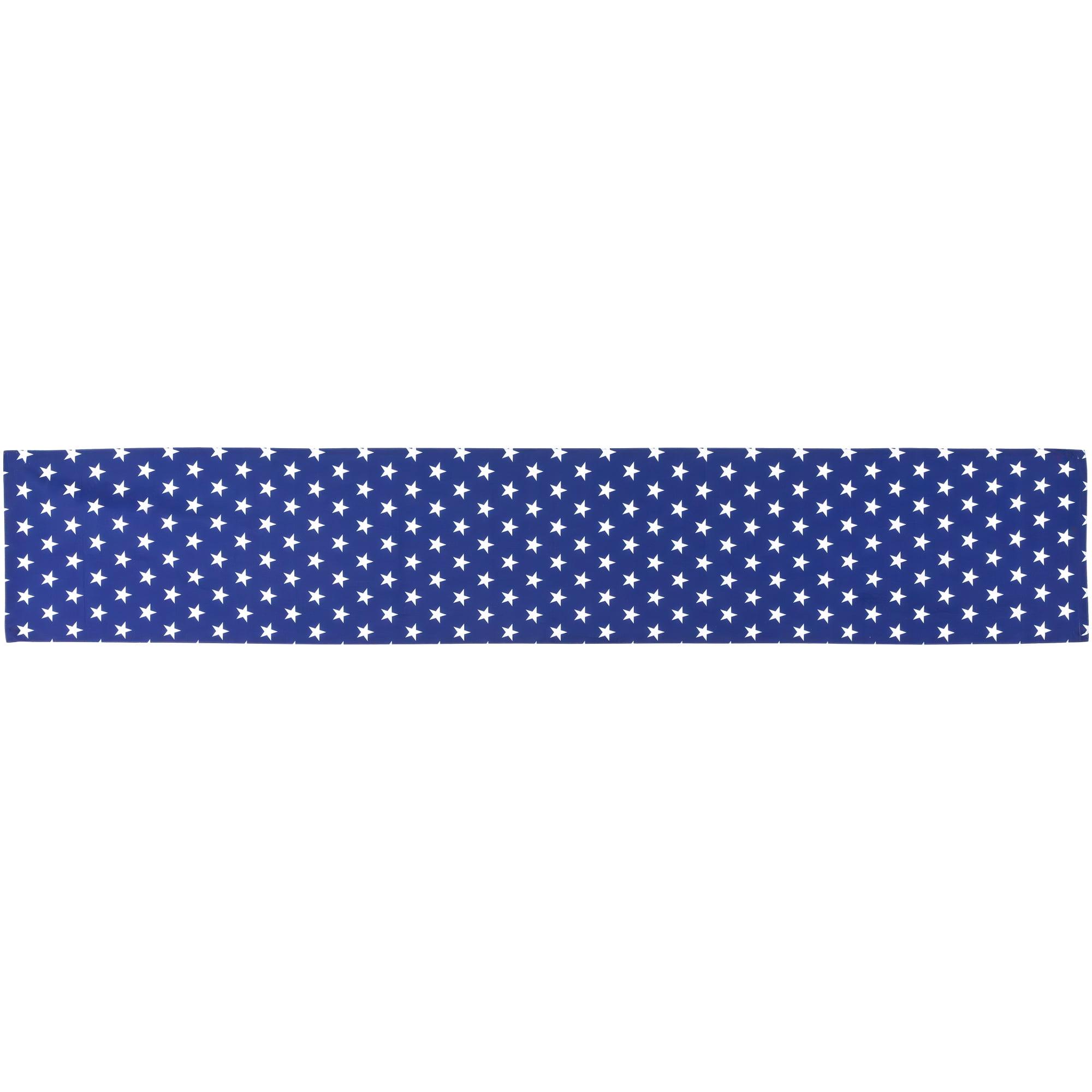 Northlight 72" White Stars Patriotic Table Runner