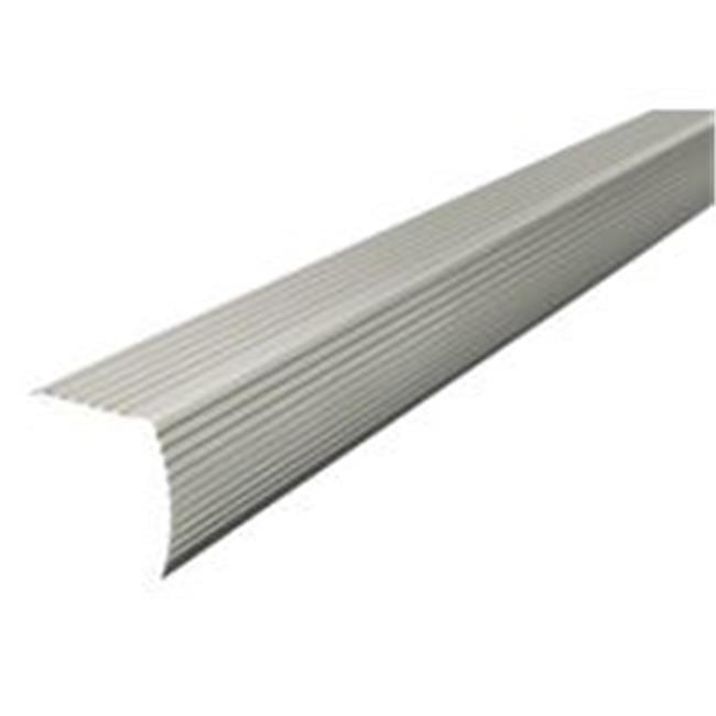 72" Satin Silver Aluminum Fluted Stair Edging