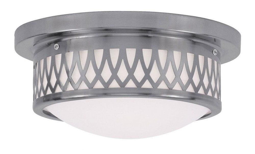 73442-91-Livex Lighting-Astor - 18W LED Flush Mount-5.5 Inches Tall and 13 Inches Wide