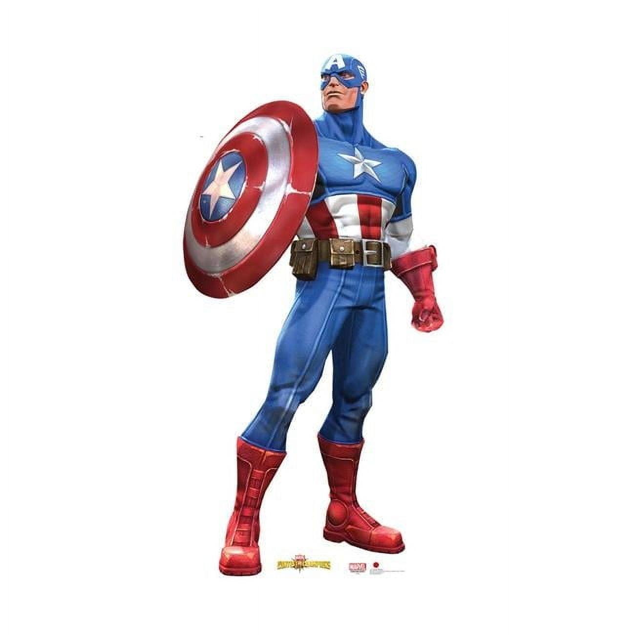 74 x 37 Inch Captain America Cardboard Standup Decor