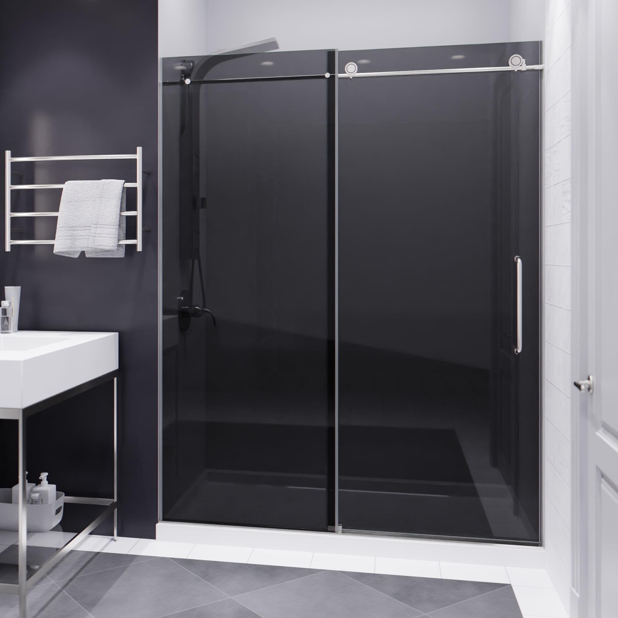 60” W x 76” H Sliding Frameless Shower Door