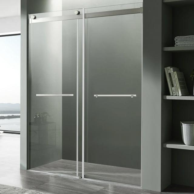 Kahn 60" W x 76" H Double Sliding Frameless Shower Door