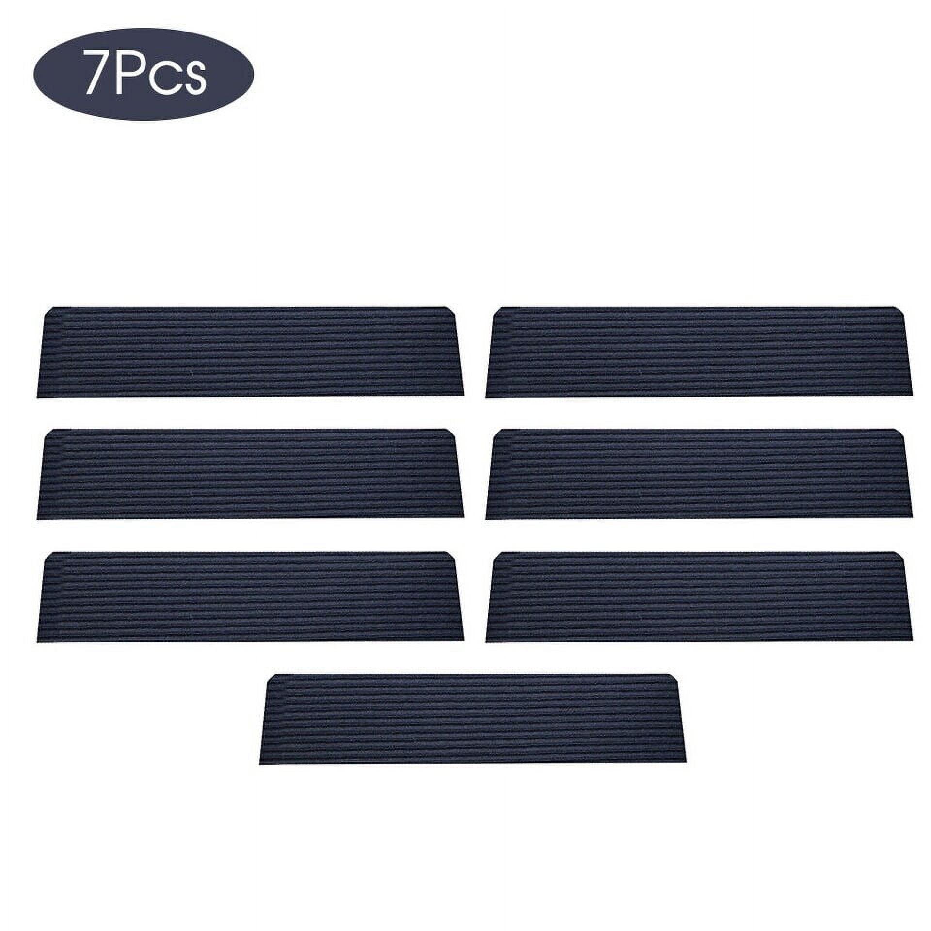 7Pcs Washable Non-slip Stair Treads - 30.1x8.1" Blue