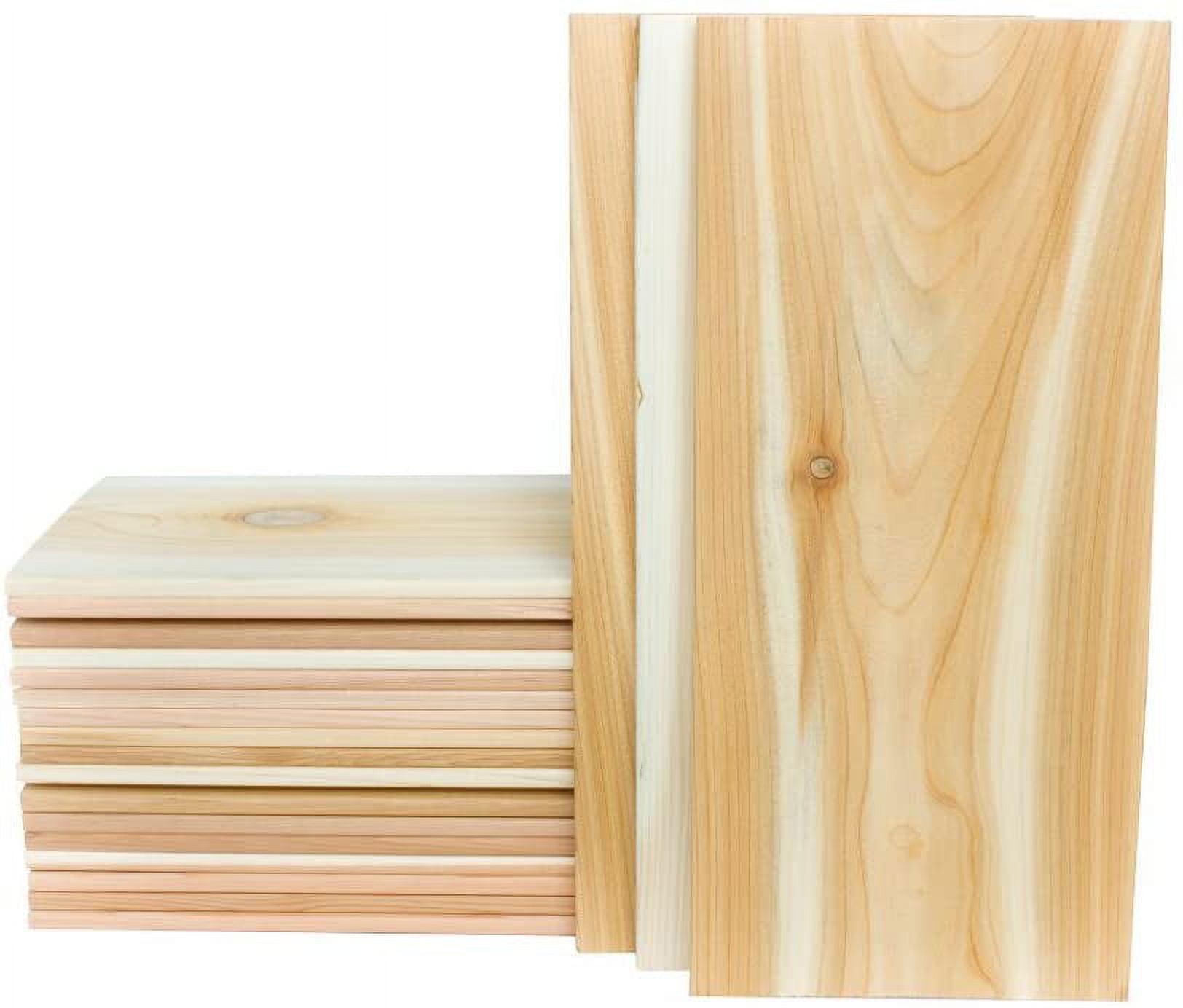 Extra Large Natural Western Red Cedar Grilling Planks, 7" x 15", 20 Pack